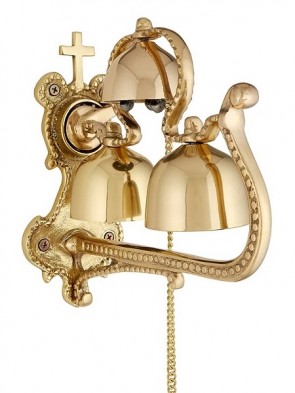 Sudbury Brass Wall-Mounted Bell Set With 24"L Chain