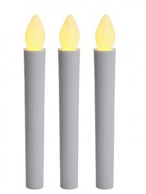 Will & Baumer 6-1/2"H Battery-Operated Parishioner Candles - Pack Of 12