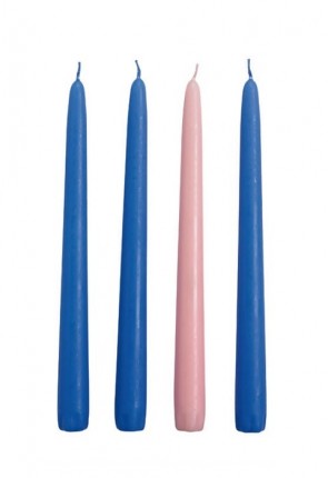 Will & Baumer 7/8"D Paraffin-Based Advent Candle Set