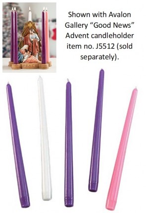 Will & Baumer 7/8"D Paraffin-Based Advent Candle Set