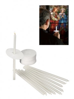 Will & Baumer 8-1/2"H Candlelight Service Set - 100 Parishioners
