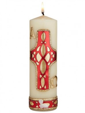 Will & Baumer Easter Mosiac Wax Devotional Candle