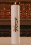 Dadant Candle 3"D Chi Rho Christ Candle