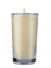 Dadant Candle 51% Beeswax Clear, 72-Hour Glass Prayer Candle - Case Of 12 Candles