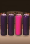 Dadant Candle 7-Day, Paraffin-Based Advent Candle Set