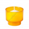 Dadant Candle Amber, Plastic, 4-Hour Disposable Votive Candle - 2GR Case