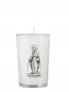 Dadant Candle Immaculate Conception 24-Hour Glass Prayer Candle - Case of 12 Candles