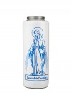 Dadant Candle Immaculate Conception 6-Day, Glass Devotional Candle - Case of 12 Candles