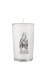 Dadant Candle Immaculate Heart of Mary 24-Hour Glass Prayer Candle - Case of 12 Candles