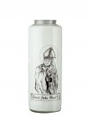 Dadant Candle Saint John Paul II 6-Day, Glass Devotional Candle - Case of 12 Candles
