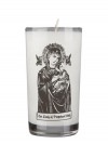 Dadant Candle Our Lady of Perpetual Help 72-Hour Glass Prayer Candle - Case of 12 Candles