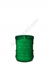 Dadant Candle P-Series Green, 3-Day, Plastic Devotional Candle - Case Of 24 Candles