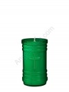 Dadant Candle P-Series Green, 4-Day, Plastic Devotional Candle - Case Of 24 Candles