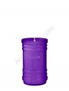 Dadant Candle P-Series Purple, 4-Day, Plastic Devotional Candle - Case Of 24 Candles