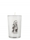 Dadant Candle Padre Pio 24-Hour Glass Prayer Candle - Case of 12 Candles