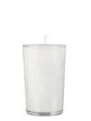 Dadant Candle Paraffin-Based Clear, 24-Hour Glass Prayer Candle - Case Of 72 Candles