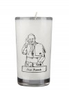 Dadant Candle Pope Francis 72-Hour Glass Prayer Candle - Case of 12 Candles