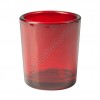 Dadant Candle Red, Glass, 15-Hour Votive Candle Holder - Box Of 12 Holders