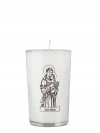 Dadant Candle Saint Anthony 24-Hour Glass Prayer Candle - Case of 12 Candles