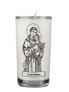 Dadant Candle Saint Anthony 72-Hour Glass Prayer Candle - Case of 12 Candles