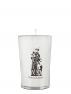 Dadant Candle Saint Francis of Assisi 24-Hour Glass Prayer Candle - Case of 12 Candles