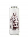 Dadant Candle Saint Joseph and Child 6-Day, Glass Devotional Candle - Case of 12 Candles
