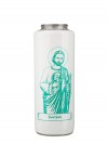 Dadant Candle Saint Jude 6-Day, Glass Devotional Candle - Case of 12 Candles