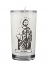 Dadant Candle Saint Jude 72-Hour Glass Prayer Candle - Case of 12 Candles