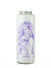 Dadant Candle Saint Thérèse of Lisieux 6-Day, Glass Devotional Candle - Case of 12 Candles