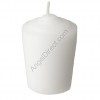 Dadant Candle White, Molded Wax, 24-Hour Tapered Votive Candle - 1GR Case
