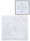 R.J. Toomey 100% Cotton Jerusalem Cross Chalice Pall with Insert - Pack of 4