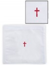 R.J. Toomey 100% Cotton Red Cross Chalice Pall with Insert - Pack of 12