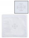 R.J. Toomey 100% Linen Jerusalem Cross Chalice Pall with Insert - Pack of 4