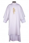 R.J. Toomey Alpha Omega Collection White Dalmatic with Inner Stole