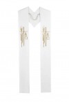 R.J. Toomey Alpha Omega Collection White Overlay Stole