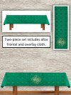 R.J. Toomey Avignon Collection Green Altar Frontal and Overlay Cloth Set