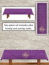 R.J. Toomey Avignon Collection Purple Altar Frontal and Overlay Cloth Set