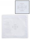R.J. Toomey Polyester/Cotton Jerusalem Cross Chalice Pall with Insert - Pack of 4