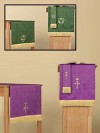 R.J. Toomey Reversible Jacquard Purple/Green Three-Piece Parament Set
