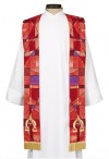 R.J. Toomey Stained Glass Collection Red Overlay Stole