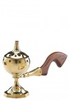 Sudbury Brass Incense Burner with Wood Handle