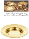 Sudbury Brass Polished Brass Tone Aluminum Bread Plate