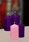 Will & Baumer 3"D Paraffin-Based Advent Candle Set