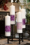 Will & Baumer 3"D Paraffin-Based Emmanuel Collection Advent Candle Set