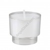 Will & Baumer Brite-Lite Clear, Plastic, 10-Hour Disposable Votive Candle - Case of 288 Candles