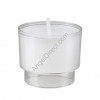 Will & Baumer Brite-Lite Clear, Plastic, 6-Hour Disposable Votive Candle - Case of 504 Candles