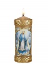 Will & Baumer Our Lady of Grace Wax Devotional Candle - Set of Two Candles