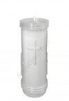Will & Baumer 7-Day Sanctolite Plastic Candle for Outdoor Use - Case of 12 Candles