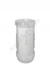 Will & Baumer Prayerlights Clear, 4-5 Day, Plastic Devotional Candle - Case Of 12 Candles
