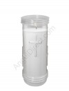 Will & Baumer Prayerlights Clear, 6-Day, Plastic Devotional Candle - Case Of 12 Candles